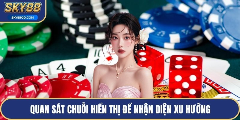 Quan sát chuỗi hiển thị để nhận diện xu hướng